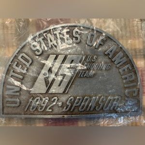 United States Shooting Team‎ 1992 Sponsor. U.S. Olympic...Vintage Belt Buckle
